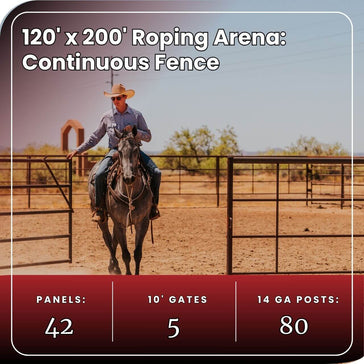 Roping Arena 120x200 - Continuous Fence