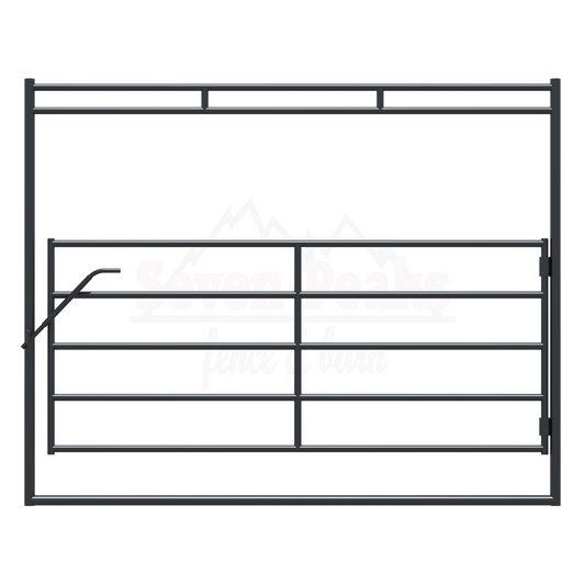 swing stall door with bow gate and vertical bar option