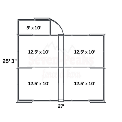 barn floor plan layout with dimensions