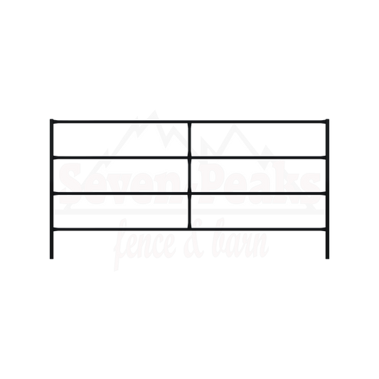 "Seven Peaks fence and barn logo"