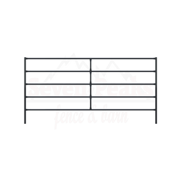Seven Peaks Fence and Barn logo with mountain design