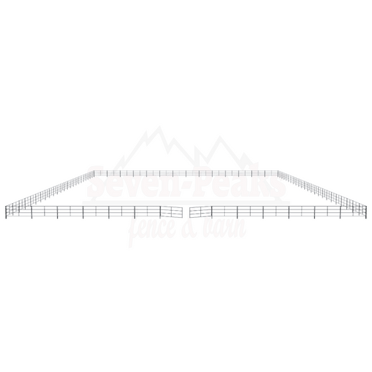 large metal fence enclosure