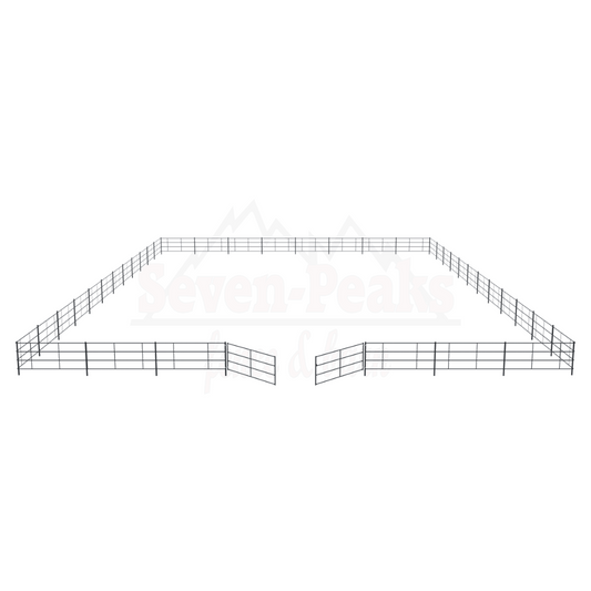 metal livestock corral panels setup