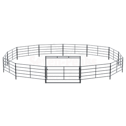 "Seven Peaks fence and barn round pen logo"