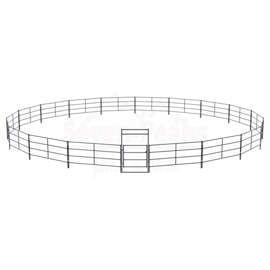 Seven Peaks fence and barn logo railing design