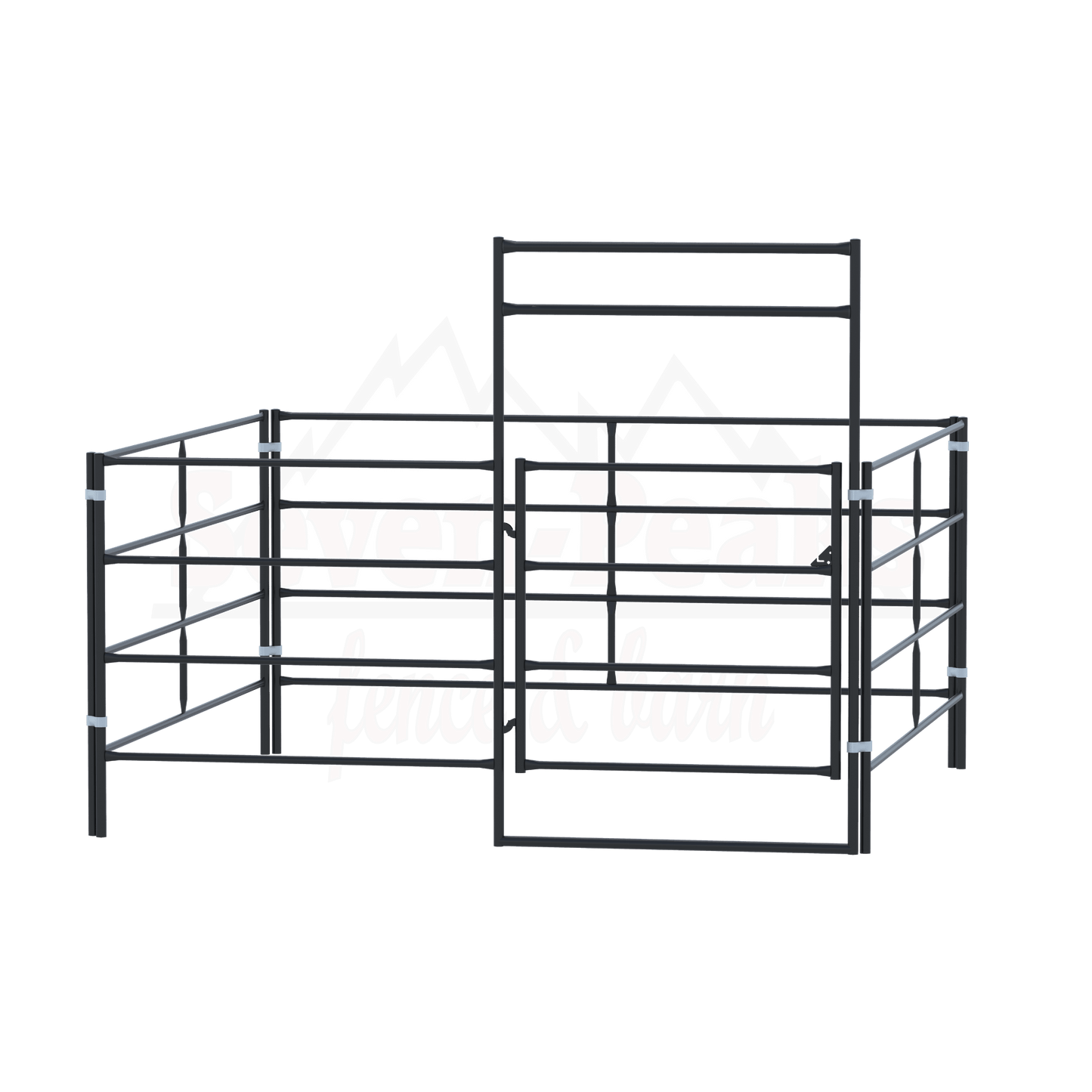 Seven Peaks fence and barn cattle gate logo