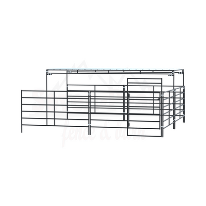 metal cattle corral panels with gate