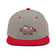 Heather Grey/Red Snap Back